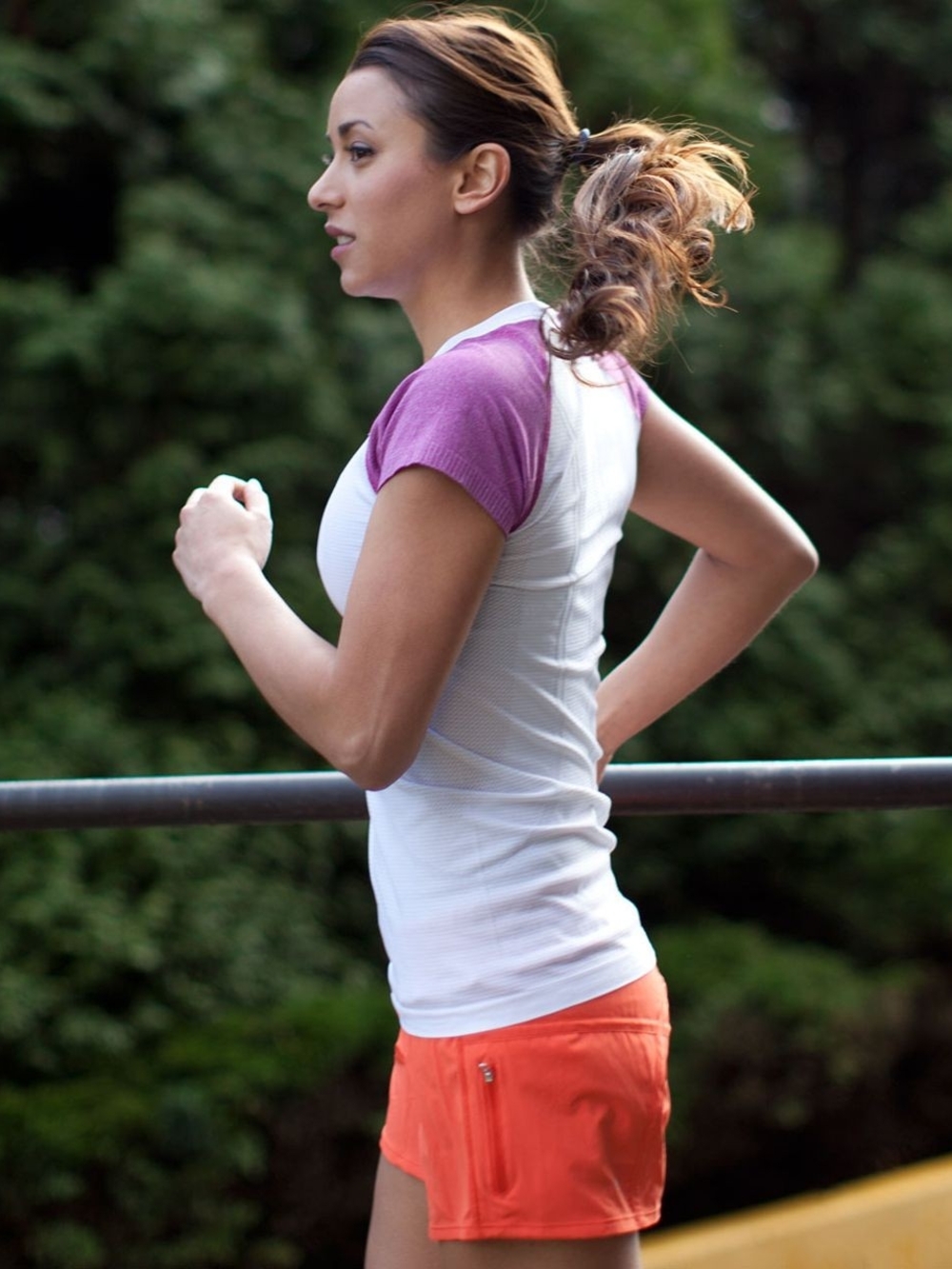 Lululemon Run Swiftly Short Sleeve White/Ultraviolet